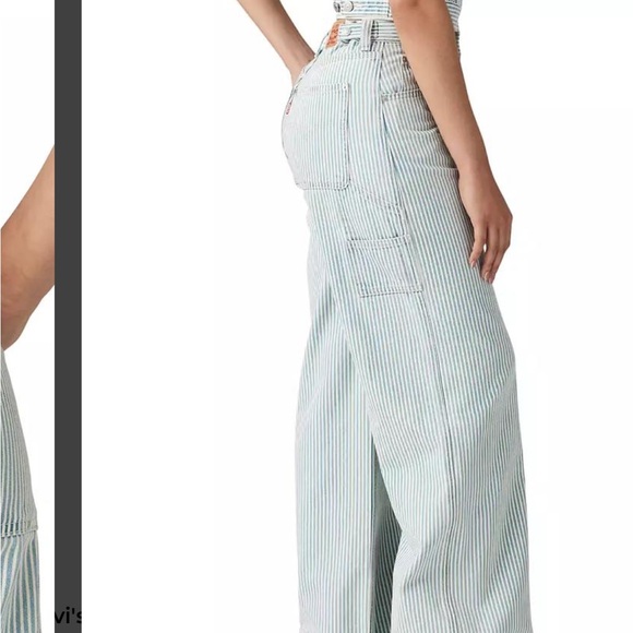 Levi's Blue and White Striped jeans - Picture 3 of 5
